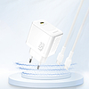 Dudao A28 45W GaN USB-C fali töltő - fehér