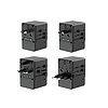 Dudao A35Pro 35W EU / UK / AUS / US / JP utazó adapter 3x USB-C 2x USB-A - fekete
