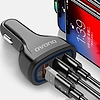 Dudao autós töltő Gyorstöltés gyorstöltés 3.0 QC3.0 2.4A 18W 3x USB fehér (R7S fehér)