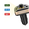 Dudao FM Transmitter Bluetooth autós töltő MP3 3.1 A 2x USB fekete (R2Pro fekete)