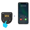 Dudao FM Transmitter Bluetooth autós töltő MP3 3.1 A 2x USB fekete (R2Pro fekete)