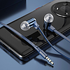 Dudao fülbe helyezhető fejhallgató távirányítóval és mikrofonnal 3,5 mm-es mini jack kék (X13S)