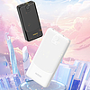 Dudao K10 10000mAh 2.4A külső akkumulátor 2 x USB-A - fehér