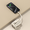 Dudao K14 10000mAh külső akkumulátor USB-C / Lightning kábellel - bézs