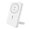 Dudao K14S+ 10000mAh 20W USB-A / USB-C / MagSafe külső akkumulátor állvánnyal - fehér