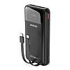 Dudao K15Pro Power Bank 20000mAh 22.5W PD USB-C / USB-A / Beépített Lightning és USB-C kábelek - fekete