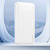 Dudao K18-1W 10000mAh USB-A / USB-C / Micro USB külső akkumulátor - fehér