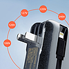 Dudao K25 2in1 10000mAh 3 csatlakozós külső akkumulátor töltő - szürke