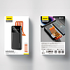 Dudao K6Pro univerzális 10000mAh külső akkumulátor USB kábellel, USB C típusú, villám, fekete (K6Pro-fekete)