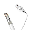 Dudao kábel mikro USB kábel 2.4A 1m fehér (L4M 1m fehér)