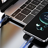 Dudao L3CC USB-C - USB-C 60W 2m fonott kábel - fekete