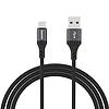 Dudao L3ST USB-A - USB-C 5A kábel 1.2m fonott - fekete