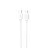 Dudao L4C USB-C / USB-C 30W 2m kábel - fehér