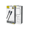 Dudao L7C USB-C - USB-C 100W kábel LED kijelzővel 1m - fekete