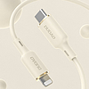 Dudao L7SF 2in1 kábel USB-C - USB-C / Lightning 100W 1.2m - bézs