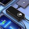 Dudao powerbank 10000mAh USB-A / USB-C 22,5W beépített Lightning kábellel és USB-C fehér (K15sW)