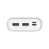 Dudao powerbank 20000 mAh 2x USB / USB Type C / micro USB 2 A fehér LED képernyővel (K9Pro-05)
