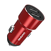 Dudao R6S 3.4A autós töltő 2x USB-vel, piros (R6S red)