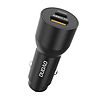 Dudao TGR1 autós töltő, USB + USB-C, PD 22,5 W, fekete