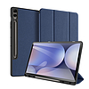 Dux Ducis Domo tok Samsung Galaxy Tab S10 Plus/S9 Plus/S9 FE Plus készülékhez, kék