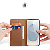 Dux Ducis Hivo Samsung Galaxy S25 Edge tok kihajtható és RFID védelemmel - barna