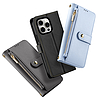 Dux Ducis Lawa bőr tok iPhone 15-höz - kék