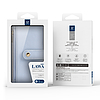 Dux Ducis Lawa bőrtok Samsung Galaxy S25 Ultra készülékhez levehető mágneses tok - kék