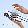 Dux Ducis Skin X Pro iPhone 16 tok MagSafe-fel és kihajtható rögzítéssel - kék