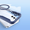 Dux Ducis Skin X Pro tok Samsung Galaxy S25 készülékhez MagSafe-fel és pénztárcával - kék