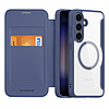 Dux Ducis Skin X Pro tok Samsung S24-hez, mágnesgyűrűvel és csappantyúval - kék