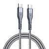 Duzzona - Adatkábel (A2) - USB-C-C típusú szupergyors töltés 65 W, 480 Mbps, 1 m - Szürke (KF2312619)