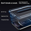 EDZETT ÜVEG Spigen GLAS.TR "EZ FIT" 2-CSOMAGOS IPHONE 12/12 PRO