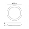 EMOS Dori LED mennyezeti lámpa 18W 1550lm IP54 term. fehér (ZM4311)