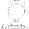 EMOS Exclusive LED panel beépíthető 6W 400lm IP65 term. fehér (ZV1112)