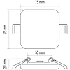 EMOS Exclusive LED panel beépíthető 6W 400lm IP65 term. fehér (ZV2112)