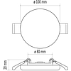 EMOS Exclusive LED panel beépíthető 8W 525lm IP65 term. fehér (ZV1122)