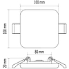 EMOS Exclusive LED panel beépíthető 8W 525lm IP65 term. fehér (ZV2122)