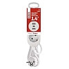 Emos Hosszabbító 2 aljzat, +2×USB-A, +1×USB-C / fehér / PVC / 1,4 m (P02214E)