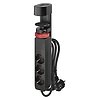Emos Hosszabbító kábel 1,5 m/3 aljzat/kapcsoló/asztalra szerelhető/USB/fekete/PVC/1,5 mm2 (P1321PD)