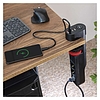 Emos Hosszabbító kábel 1,5 m/3 aljzat/kapcsoló/asztalra szerelhető/USB/fekete/PVC/1,5 mm2 (P1321PD)
