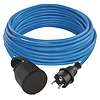 EMOS Időjárásálló lengőkábel 10 m / 1 aljzat / fekete / szilikon / 230 V / 1,5 mm2 / IP44