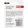 EMOS IEC csatlakozó ferde 2db/bliszter