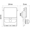 EMOS Ilio LED reflektor 10W 800lm mozgásérzékelővel IP44 term. fehér (ZS2910)