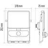 EMOS Ilio LED reflektor 30W 2400lm mozgásérzékelővel IP44 term. fehér (ZS2930)