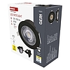 Emos LED beépíthető spotlámpa kör GERI 6,5W, 700lm, 105 × 40 mm, fekete (ZV1161)