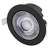 Emos LED beépíthető spotlámpa kör GERI 6,5W, 700lm, 105 × 40 mm, fekete (ZV1161)