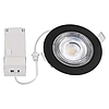 Emos LED beépíthető spotlámpa kör GERI 6,5W, 700lm, 105 × 40 mm, fekete (ZV1161)