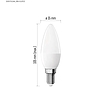 Emos LED izzó Basic gyertya / E14 / 5,5 W (40 W) / 470 lm / Meleg fehér (ZL3F23)