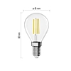 Emos LED izzó Filament Mini Globe / E14 / 3,8 W (60 W) / 806 lm / meleg fehér (ZF1A42)