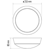 EMOS LED mennyezeti lámpa 14W 1000lm IP54 meleg fehér (ZM3130)